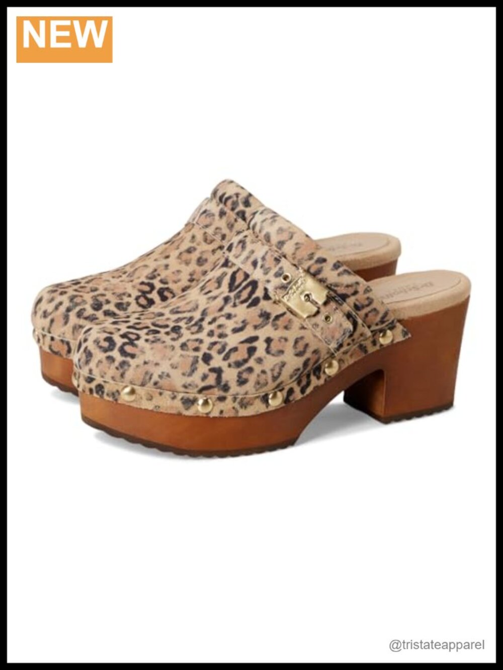 Leather Platform Sandals Slip On Arch Support Mules Casual
